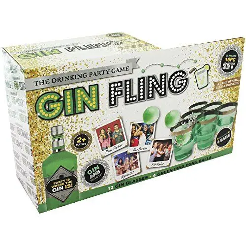 Produktbild: PMS 331058 Gin Fling Trinkspiel | Bedruckt | 16 Stück