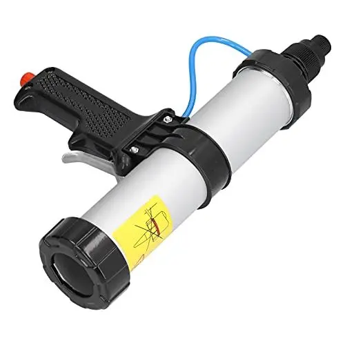 Produktbild: XINL Pneumatische Kartuschenpistole, professionelle Druckluft-Abdichtpistole mit Luftdruckregler, 310 ml, Schwarz, Trigger, Kartuschenpistole