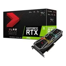 Produktbild: PNY GeForce RTX™ 3090 24GB XLR8 Gaming Revel Epic-X RGB™ Triple Fan Grafikkarte