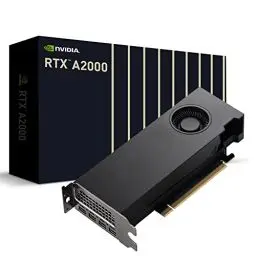Produktbild: PNY NVIDIA RTX A2000 12GB Professionelle Grafikkarte 12GB GDDR6 PCI Express 4.0 x16, Dual Slot, 4X DisplayPort, 8K Support, Ultraleiser aktiver Lüfter