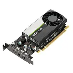 Produktbild: PNY NVIDIA T400 4GB Professionelle Grafikkarte 4GB GDDR6 PCI Express 3.0 x16, Single Slot, 3X Mini-DisplayPort, 8K Support, Ultraleiser aktiver Lüfter