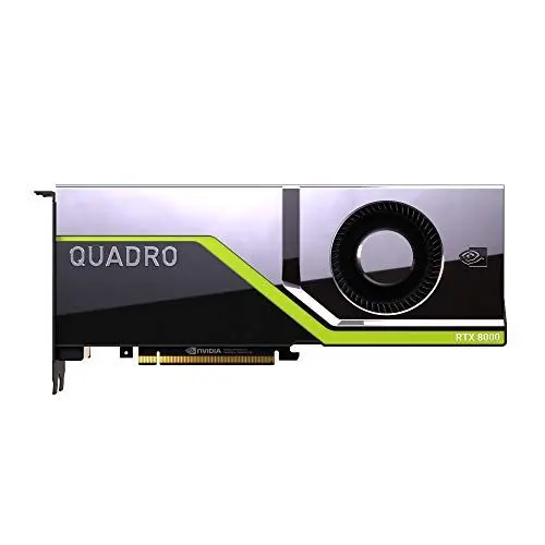 Produktbild: PNY Quadro 48 GB GDDR6 VCQRTX8000-PB Schwarz, Grün, Silber