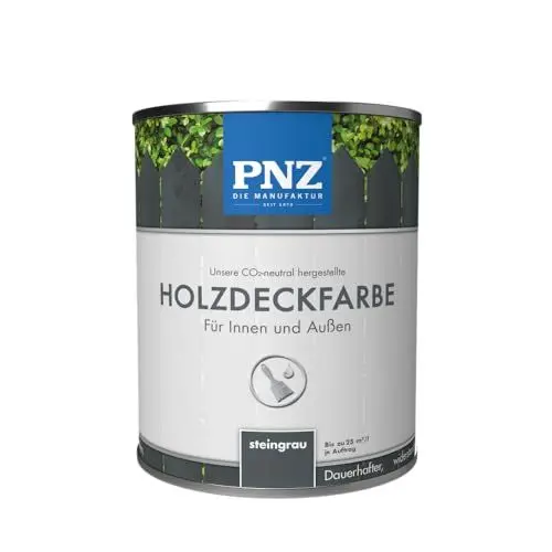 Produktbild: PNZ Holzdeckfarbe, Gebinde:0.75L, Farbe:steingrau