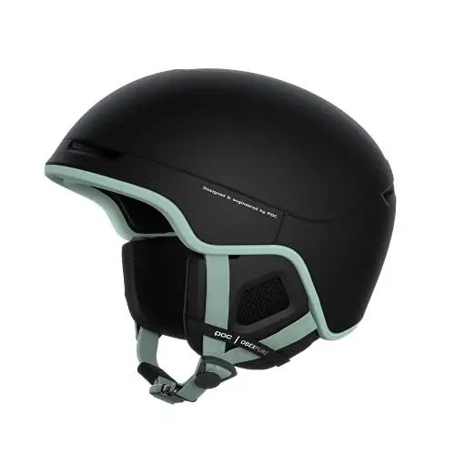 Produktbild: POC Obex Pure - Leichter und sicherer Ski- und Snowboardhelm für einen optimalen Schutz auf und abseits der Piste, Uranium Black/Apophyllite Green Matt, XL-XXL (59-62cm)