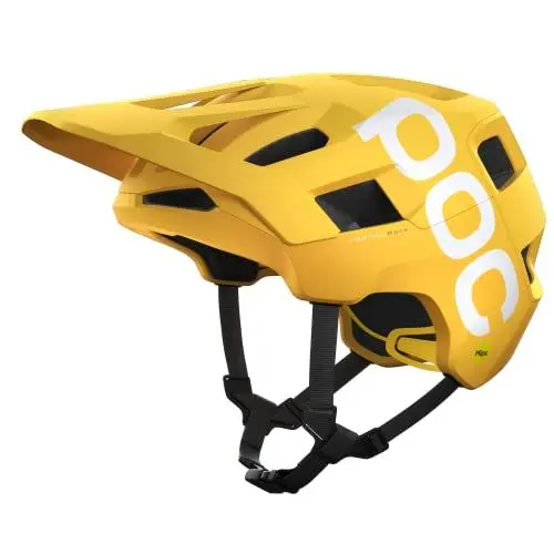Produktbild: POC Kortal Race MIPS Fahrradhelm - Bietet erweiterten Schutz und hervorragende Belüftung für anspruchsvolle Trail- und Enduro-Fahrer, Aventurine Yellow Matt