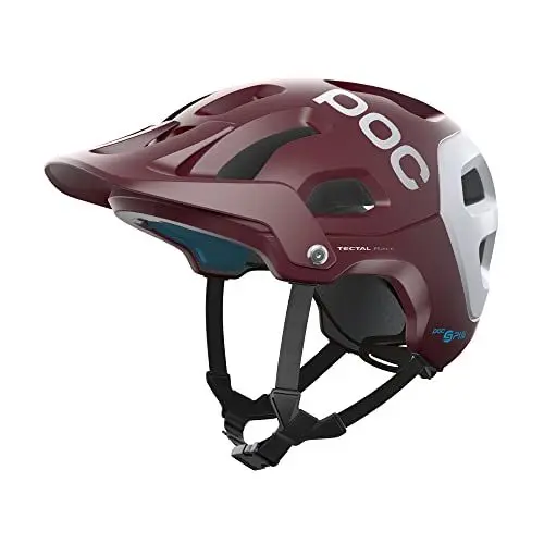 Produktbild: POC Unisex – Erwachsene Tectal Race SPIN Fahrradhelm, Propylene Red/Hydrogen White Matt, XS-S (51-54cm)