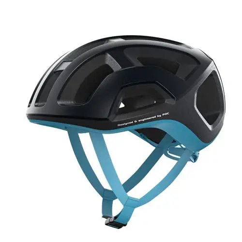 Produktbild: POC Unisex – Erwachsene Ventral Lite Fahrradhelm, Uranium Black/Basalt Blue Matt, S (50-56cm)