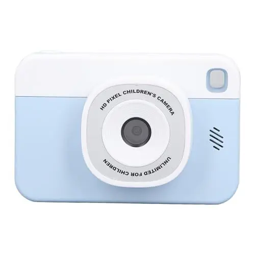 Produktbild: Pocket FHD 1080P Kinderkamera, Digitalkamera für Kinder und Teenager, 48 MP 1080P HD 2,4 Zoll IPS-Bildschirm 4X Zoom Autofokus Kompaktkamera für Kinder Jungen Mädchen