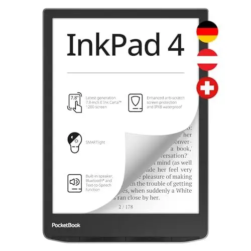 Produktbild: Pocketbook InkPad 4 Stardust Silver Dach-Version