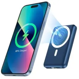 Produktbild: Podoru for Magsafe Powerbank iPhone 10000mAh,Powerbank mag-Safe mit Typ-C Kabel,LED Display PD 22.5W Schnellladen,Powerbank magnetisch für iPhone 16/15/14/13/12 Pro Max/Pro/Plus/Mini-Marineblau