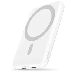 Produktbild: Podoru for Magsafe Powerbank iPhone 5000mAh,Powerbank mag-Safe mit Typ-C Kabel,Powerbank magnetisch PD 20W Schnellladen,Wireless Powerbank für iPhone 16/15/14/13/12 Pro Max/Pro/Plus/Mini-Weiß