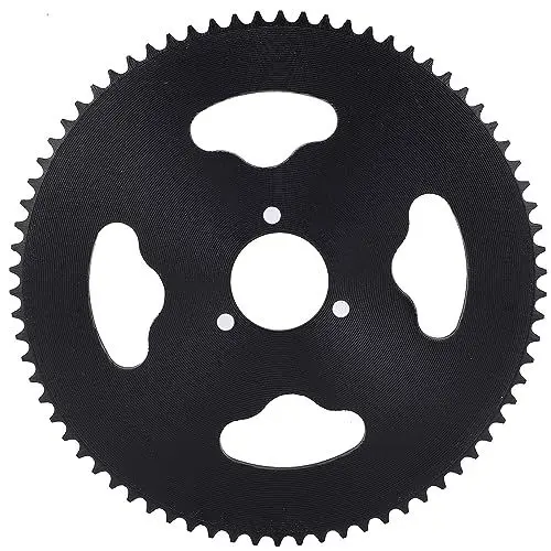 Produktbild: POENVFPO Motorrad-Hinterradkettenrad, T8F 74T Zahn 30MM Stahl-Hinterradkettenrad-Ersatzzubehör für Kleine Pitbikes