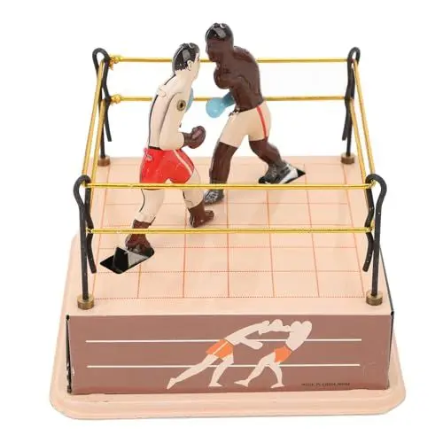 Produktbild: POENVFPO Uhrwerk-Boxspielzeug, Retro-Aufziehspielzeug, Interaktives Boxen, Handgemachtes Sammlerstück, Uhrwerkspielzeug, Dekoratives Display für Weinhandlungen