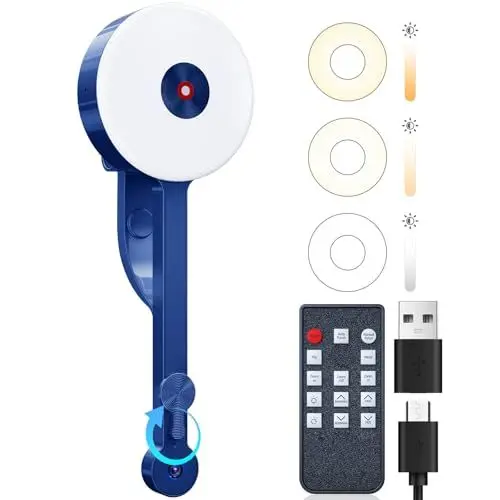 Produktbild: POHO O1 Webcam 4K mit physischer Abdeckung, Mikrofon & Beleuchtung | Dunkelheit Kompensation | Autofokus 83° Weitwinkel | HDR & 1/2.55