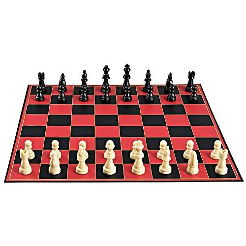 Produktbild: Point Games Klassisches Schachbrett Set – Super Haltbares Schach Einstellen - Traditionelles Reise Schachspiel – Faltbares Reise-Brettspiel Für Ganze Familie – Mini-Brett Chess Set Für Anfänger