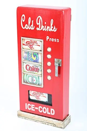Produktbild: Point Home Design-Schlüsselschrank Cold Drinks, Retro, rot, 52cm