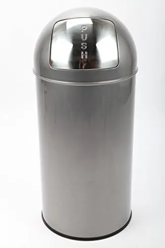 Produktbild: point home Mülleimer Abfalleimer Papierkorb Push 36 L Stahl Graphit lackiert