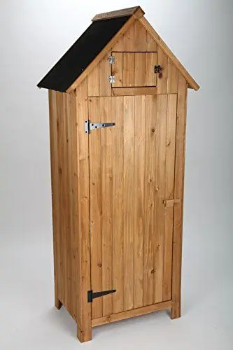 Produktbild: point-garden Geräteschrank/Gartenschrank/Geräteschuppen XL - Braun - Holz - Gartenschuppen - Garten