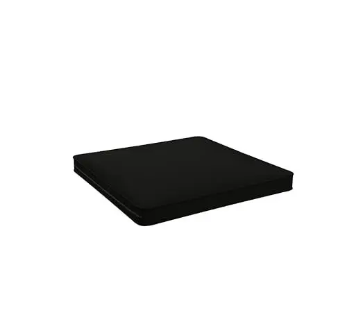 Produktbild: POKAR Loungekissen Sitzkissen Sitzauflagen Stuhl Stuhlkissen für Stuhl Rattanmöbel Gartenmöbel Kissen Outdoor Sitzpolster Lounge Polster 70x70x5 cm, Schwarz