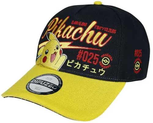 Produktbild: Pokémon Pikachu Unisex Cap schwarz/gelb