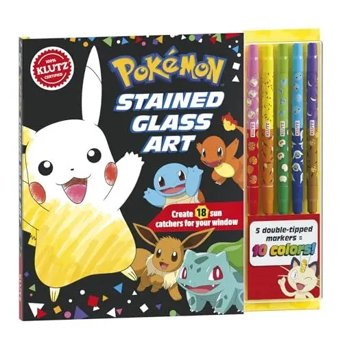 Produktbild: Pokemon Stained Glass Art (Klutz)