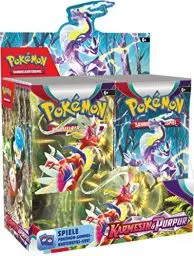 Produktbild: Pokémon-Sammelkartenspiel: Display-Box Karmesin & Purpur (36 Boosterpacks)