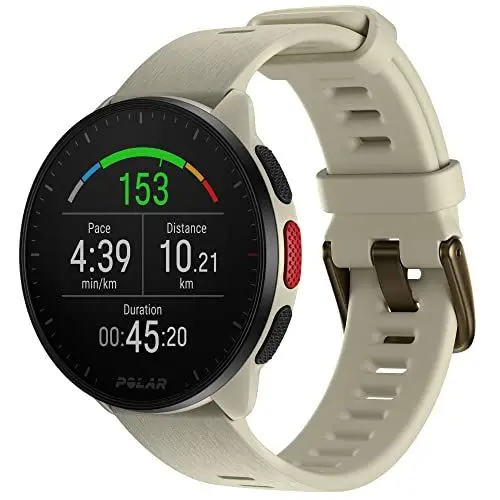 Produktbild: Polar Pacer GPS-Laufuhr mit Pulsuhr & Musiksteuerung - Ultraleicht mit Hellem Display & Griffigen Tasten - Personalisiertes Training & Langer Akku