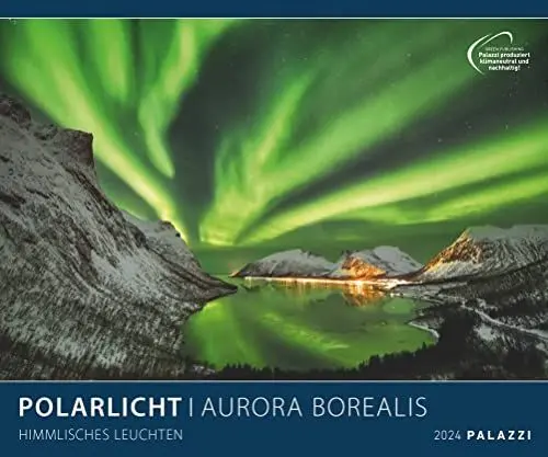 Produktbild: Polarlicht 2024 - Bild-Kalender - Poster-Kalender - 60x50: Aurora Borealis