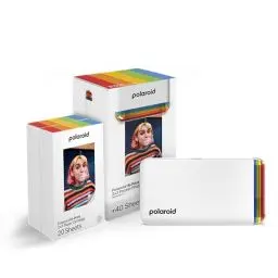 Produktbild: Polaroid Bundle Hi-Print+Paper - 2nd Generation - Bluetooth-verbundener 2x3 Pocket Photo- und Dye-Sub-Drucker - Weiß