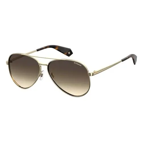 Produktbild: Polaroid Damen PLD 6069/S/X Sonnenbrille, Mehrfarbig (Gold), 61