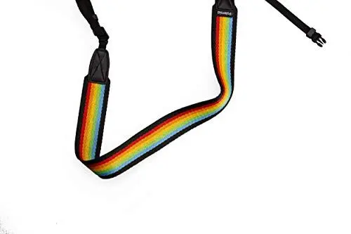 Produktbild: Polaroid Kameragurt Flach – Rainbow Black