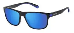 Produktbild: Sonnenbrillen POLAROID PLD 2123/S D51 BLACK BLUE 57/16/140 Herren