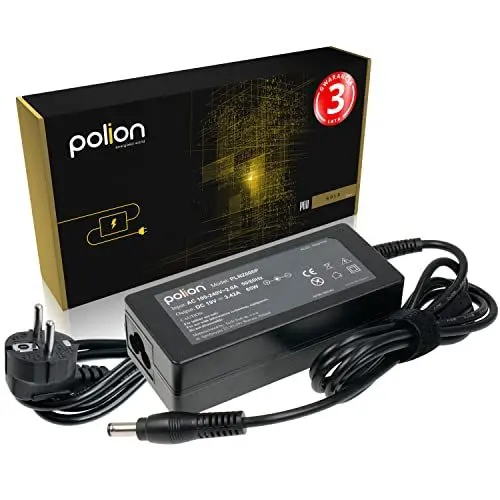 Produktbild: Polion PRO Ladegerät, Netzteil 65W 19V 3.42A 5.5 * 2.5mm für Laptops ASUS, Toshiba Portege Satellite, ACER TravelMate, FUJITSU, Lenovo, MSI, MEDION Akoya, Aristo, Advent, Siemens Amilo