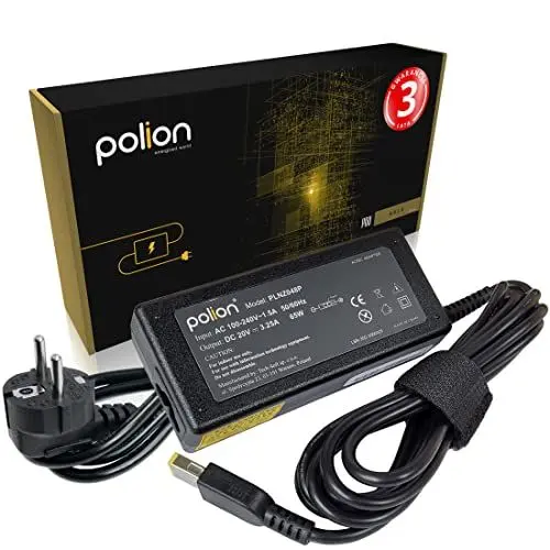Produktbild: Polion PRO Ladegerät, Netzteil 65W für Laptops Lenovo 20V 3.25A SlimTip, u.a.: für G50, G70, V110, V310, Z41, Z50, Z51, Z70, Flex, IdeaPad 300 305 500 S210 S500 U330, Yoga 11e, ThinkPad L450, T440