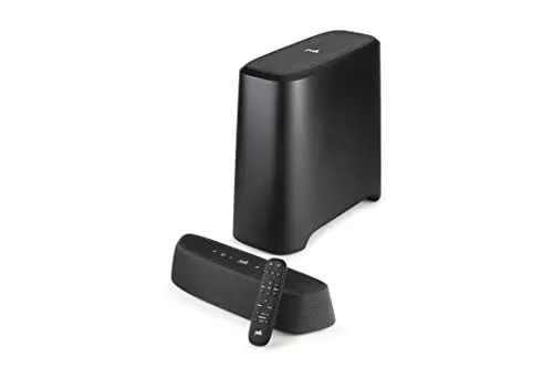 Produktbild: Polk Audio MagniFi Mini AX ultrakomakte TV-Soundbar mit Wireless Subwoofer, Dolby Atmos und DTS:X, HDMI eARC, Bluetooth, AirPlay 2, Google Chromecast, Schwarz