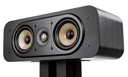 Produktbild: Polk Audio Signature Elite ES30 Centerlautsprecher, schlanker, hochauflösender Center Lautsprecher, Hi-Res Zertifiziert, Dolby Atmos und DTS:X kompatibel (Stück), Schwarz
