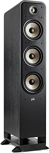Produktbild: Polk Audio Signature Elite ES60 hochauflösender HiFi Standlautsprecher fürs Heimkino, Hi-Res Zertifiziert, kompatibel mit Dolby Atmos und DTS:X (Stück), Schwarz, SIGS60ELBK