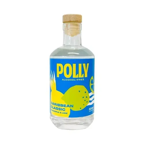Produktbild: POLLY Caribbean Classic - Alkoholfreie Rum Alternative | 500 ml | ohne Zucker & künstliche Aromen, vegan, glutenfrei | perfekt für alkoholfreie Cuba Libre