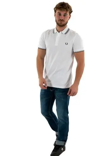 Produktbild: POLO UOMO FRED PERRY WHITE
