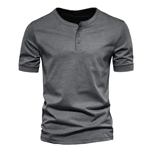 Produktbild: Poloshirt Herren Kurzarm Schnelltrocknend Atmungsaktives Sommer Poloshirts Männer Knopfleiste T-Shirts Sport Shirt Basic Regular Fit Golf Polo Hemd(Dark Gray,XL)