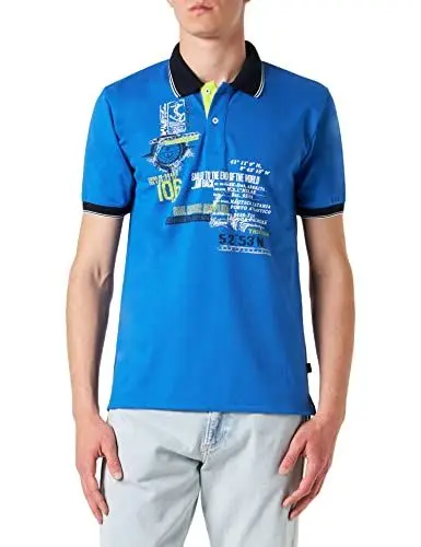 Produktbild: Poloshirt mit maritimem Druckmotiv