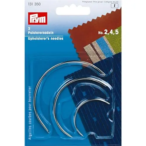 Produktbild: Polsterernadeln gebogen ST 2,4,5 silberfarbig, Silber