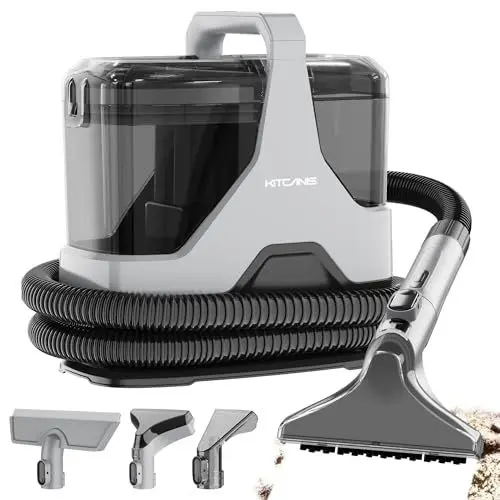 Produktbild: Teppichreiniger, Staubsauger für Flecken, Spot Cleaner Kitcanis, für Teppiche, Sofas, Teppiche, Polstermöbel, Treppen, Haustiere und Autos, tragbar, reinigt und saugt, 600 W, 80 dB