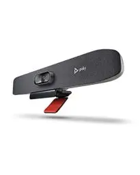 Produktbild: Poly Studio R30 – 4K-Videokonferenzsystem (Plantronics) – Kamera, Mikrofon & Lautsprecher für kleine Räume – Moderatoren-Tracking, NoiseBlockAI, Sprecher-Framing – Plug & Play, Kompatibel: Teams, Zoom