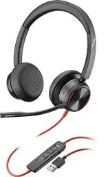 Produktbild: Poly - Blackwire 8225 Stereo-Headset mit Mikrofon (Plantronics) – PC-Headset mit USB-A zum Anschluss an Ihren Computer/Mac, Active Noise Cancelling, funktioniert mit Teams (zertifiziert), Zoom & mehr