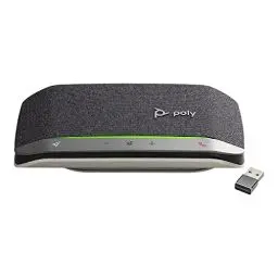Produktbild: Poly - Sync 20+ Bluetooth-Konferenzlautsprecher - Persönliche tragbare Freisprecheinrichtung - Geräusch- und Echounterdrückung - USB-C, Bluetooth-Adapter - Kompatibel mit PC/Mac/Handy - Teams, Zoom
