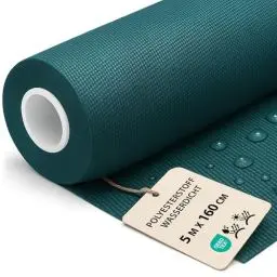 Produktbild: Polyesterstoff wasserdicht Stoff Meterware 5 m x 160 cm - markisenstoff markisenstoffe canvas und polsterstoff möbelstoff futterstoff segeltuch und vorhangstoff Grün oeko-tex-zertifikat