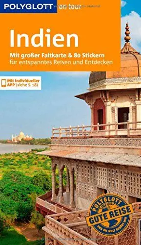 Produktbild: POLYGLOTT on tour Reiseführer Indien: Mit großer Faltkarte, 80 Stickern und individueller App