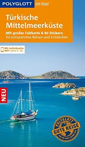 Produktbild: POLYGLOTT on tour Reiseführer Türkische Mittelmeerküste: Mit großer Faltkarte, 80 Stickern und individueller App