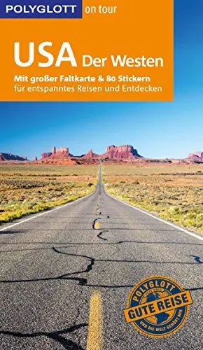Produktbild: POLYGLOTT on tour Reiseführer USA – Der Westen: Mit großer Faltkarte und 80 Stickern